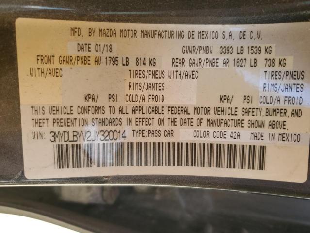 3MYDLBYV2JY320014 - 2018 TOYOTA YARIS IA ნაცრისფერი ფოტო 13