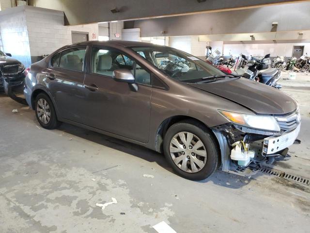 19XFB2F59CE336096 - 2012 HONDA CIVIC LX BROWN photo 4