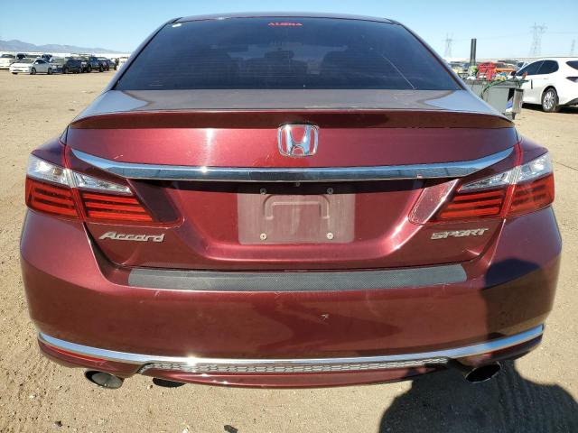 1HGCR2F5XGA179896 - 2016 HONDA ACCORD SPORT 勃艮第红 照片 6