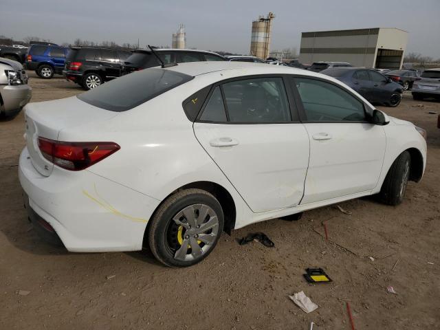 3KPA24AD4LE311613 - 2020 KIA RIO LX WHITE photo 3