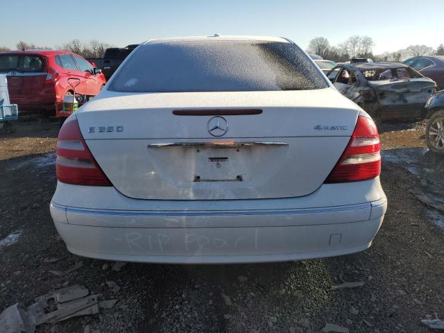 WDBUF87J96X207336 - 2006 MERCEDES-BENZ E 350 4MATIC WHITE photo 6