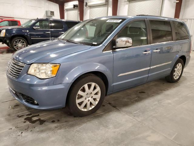 2C4RC1CG8CR106610 - 2012 CHRYSLER TOWN & COU TOURING L BLUE photo 1