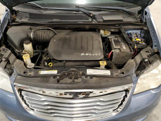 2C4RC1CG8CR106610 - 2012 CHRYSLER TOWN & COU TOURING L BLUE photo 12