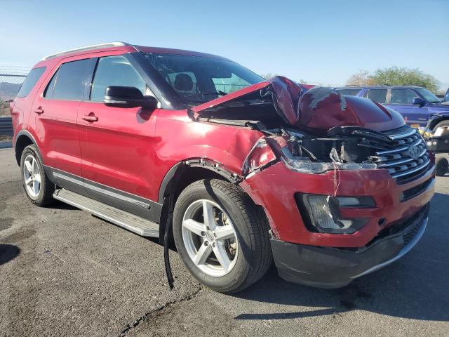 1FM5K8D86HGE41841 - 2017 FORD EXPLORER XLT RED photo 4