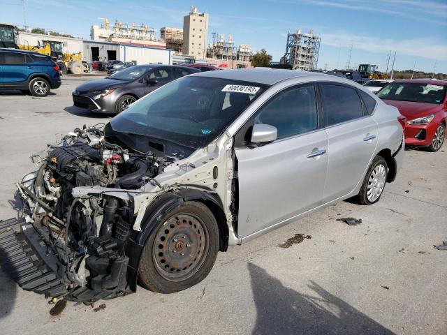 3N1AB7AP3HL638392 - 2017 NISSAN SENTRA S SILVER photo 1