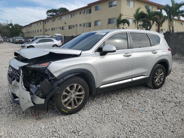 5NMS23AD9KH054602 - 2019 HYUNDAI SANTA FE SE SILVER photo 1