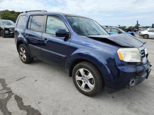 5FNYF4H66DB025722 - 2013 HONDA PILOT EXL 蓝色 照片 4
