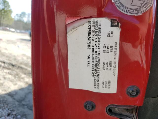 1G2ZF55B464179162 - 2006 PONTIAC G6 SE RED photo 12