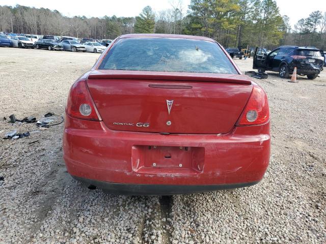 1G2ZF55B464179162 - 2006 PONTIAC G6 SE RED photo 6