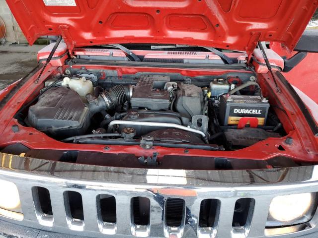 5GTDN136368141477 - 2006 HUMMER H3 RED photo 12