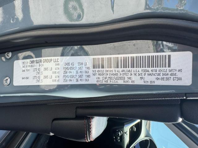 1C4PJMBS1FW529559 - 2015 JEEP CHEROKEE TRAILHAWK GRAY photo 10