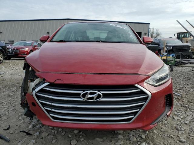 KMHD84LF6HU171532 - 2017 HYUNDAI ELANTRA SE RED photo 5