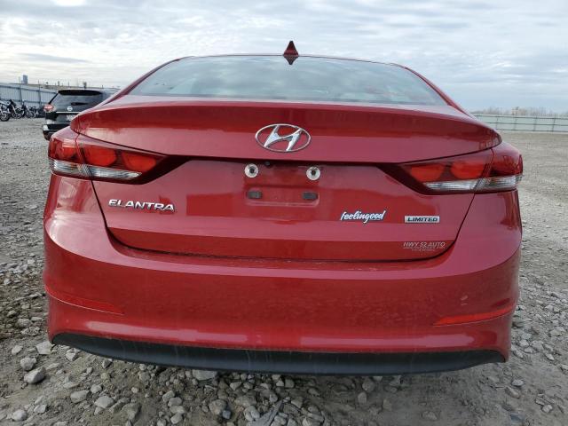 KMHD84LF6HU171532 - 2017 HYUNDAI ELANTRA SE RED photo 6