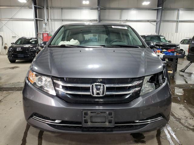 5FNRL5H25EB014485 - 2014 HONDA ODYSSEY LX GRAY photo 5