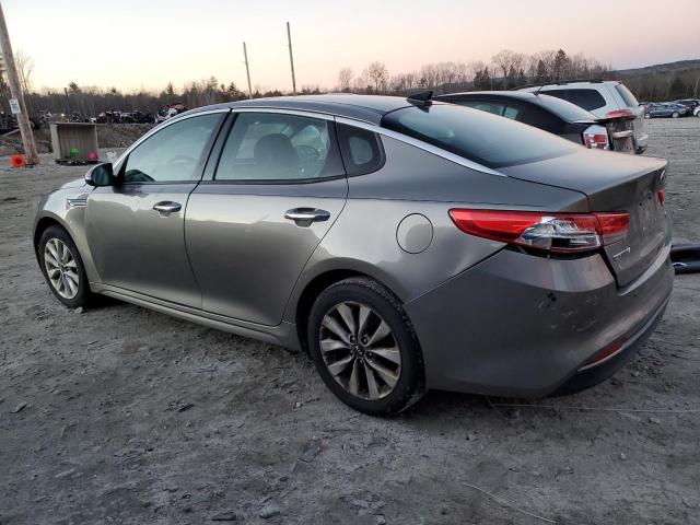 5XXGU4L39GG052123 - 2016 KIA OPTIMA EX GRAY photo 2