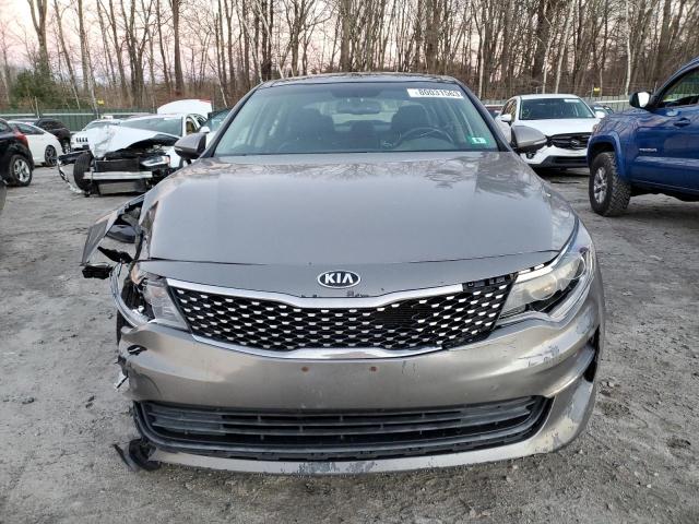 5XXGU4L39GG052123 - 2016 KIA OPTIMA EX GRAY photo 5