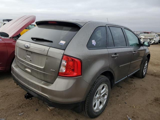 2FMDK3JC2DBA97630 - 2013 FORD EDGE SEL GRAY photo 3