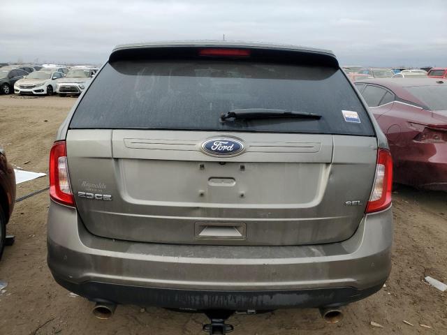 2FMDK3JC2DBA97630 - 2013 FORD EDGE SEL GRAY photo 6