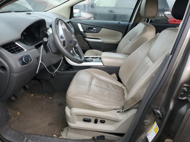 2FMDK3JC2DBA97630 - 2013 FORD EDGE SEL GRAY photo 7