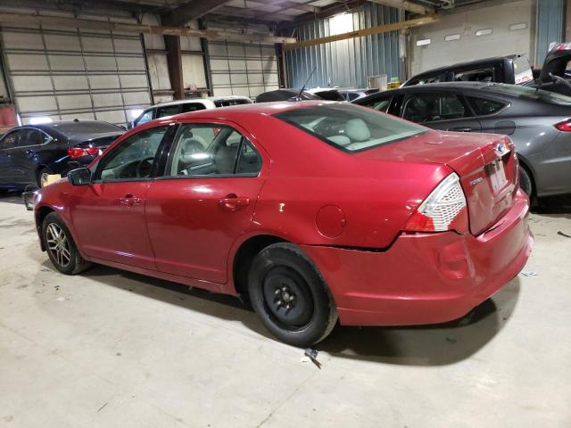 3FAHP0GA9BR266171 - 2011 FORD FUSION S RED photo 2