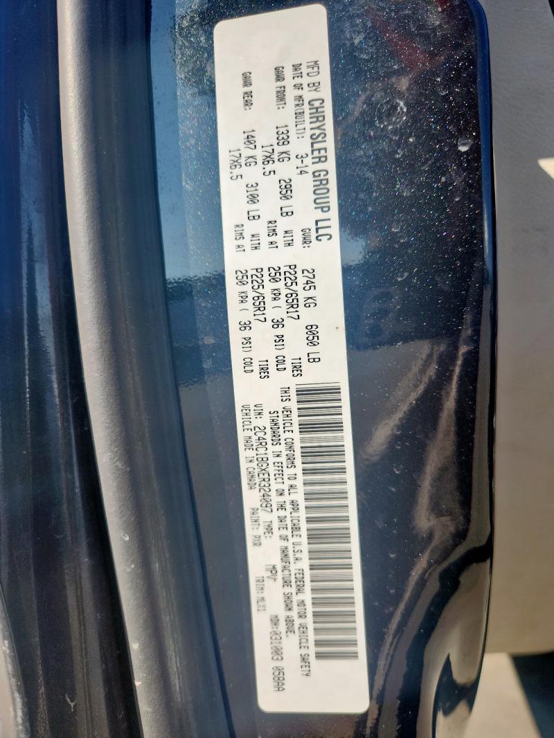 2C4RC1BGXER324097 - 2014 CHRYSLER TOWN & COU TOURING 黑色 照片 13