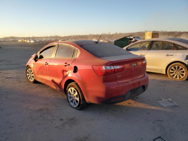 KNADM4A38F6457048 - 2015 KIA RIO LX RED photo 2