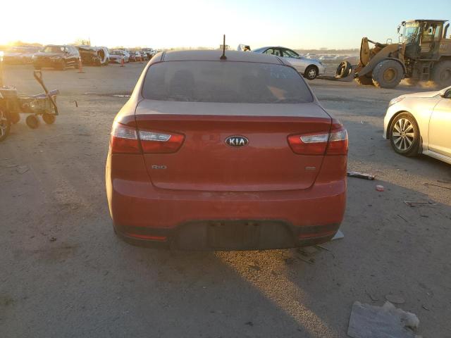 KNADM4A38F6457048 - 2015 KIA RIO LX RED photo 6