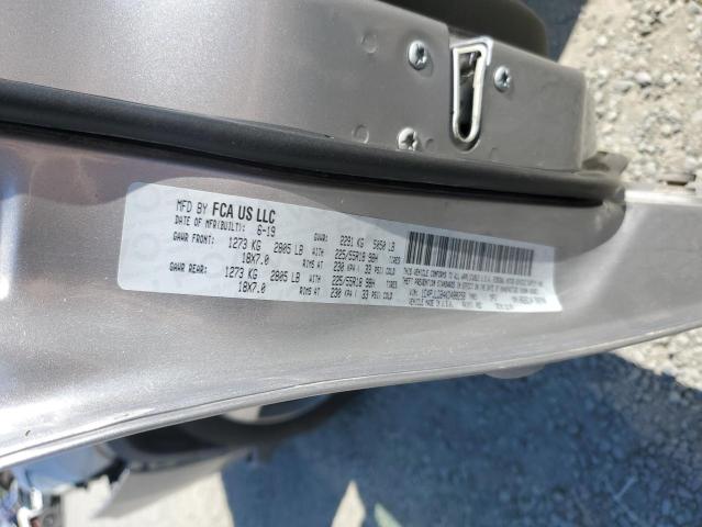 1C4PJLDB4KD488258 - 2019 JEEP CHEROKEE LIMITED ვერცხლისფერი ფოტო 13