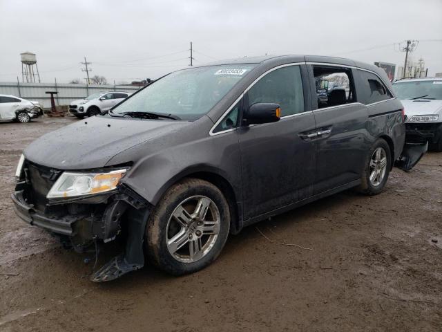 5FNRL5H94DB038482 - 2013 HONDA ODYSSEY TOURING GRAY photo 1