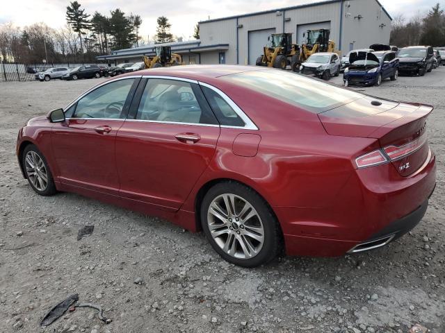 3LN6L2JK1DR813099 - 2013 LINCOLN MKZ MAROON photo 2