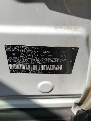 JTMZFREV4HJ703279 - 2017 TOYOTA RAV4 LE WHITE photo 12