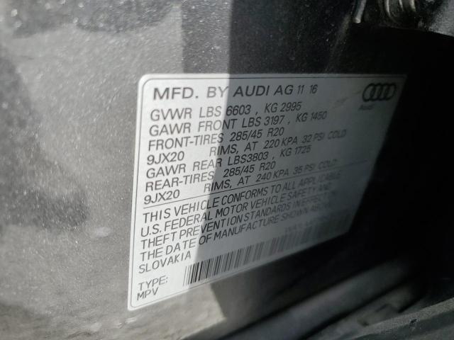 WA1LAAF79HD038880 - 2017 AUDI Q7 PREMIUM PLUS Графитовый фото 13