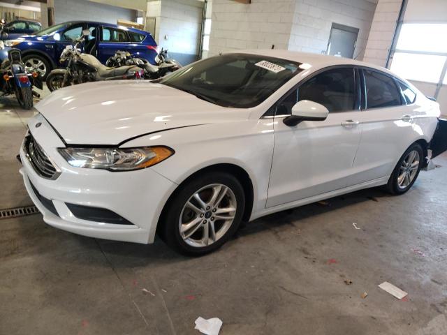 3FA6P0HD4JR222898 - 2018 FORD FUSION SE WHITE photo 1