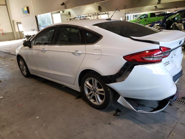 3FA6P0HD4JR222898 - 2018 FORD FUSION SE WHITE photo 2