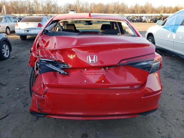 2HGFE2F2XPH568327 - 2023 HONDA CIVIC LX RED photo 6