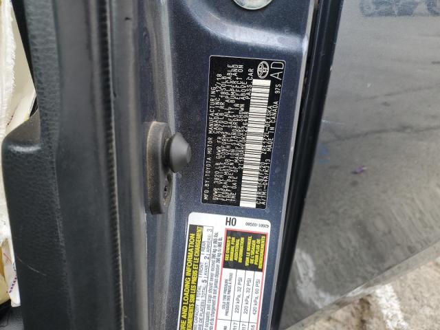 2T1BURHE0KC226498 - 2019 TOYOTA COROLLA L 蓝色 照片 12