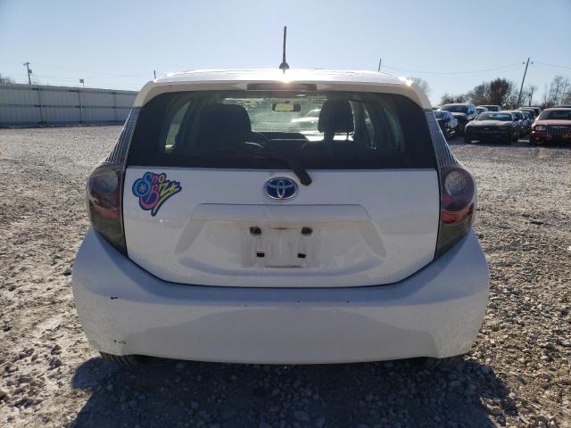 JTDKDTB35E1084629 - 2014 TOYOTA PRIUS C WHITE photo 6