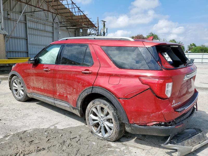 1FMSK7FH4LGC79467 - 2020 FORD EXPLORER LIMITED წითელი ფოტო 2