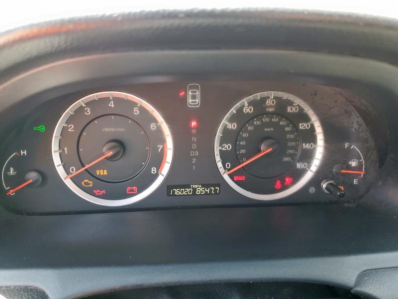 5KBCP3F88AB003465 - 2010 HONDA ACCORD EXL BLACK photo 9