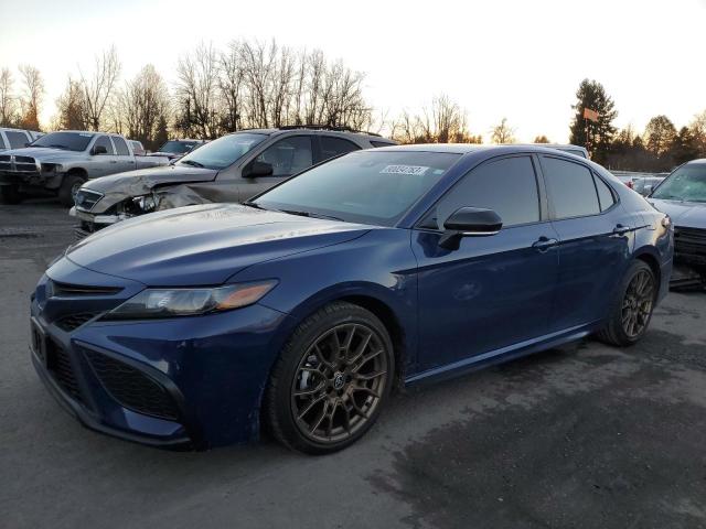 4T1T31AK2PU057809 - 2023 TOYOTA CAMRY SE NIGHT SHADE BLUE photo 1