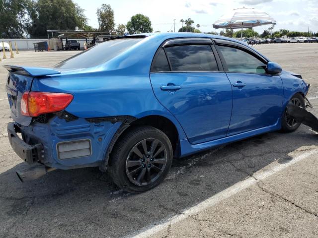 2T1BU4EE5AC333858 - 2010 TOYOTA COROLLA BASE BLUE photo 3