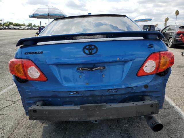 2T1BU4EE5AC333858 - 2010 TOYOTA COROLLA BASE BLUE photo 6