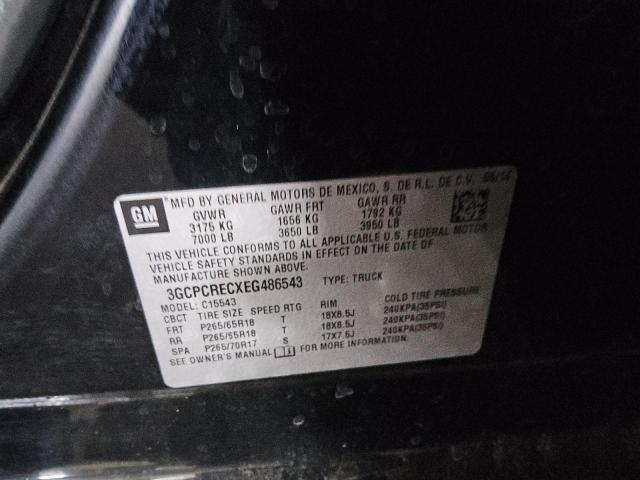 3GCPCRECXEG486543 - 2014 CHEVROLET SILVERADO C1500 LT 黑色 照片 12