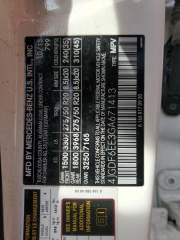 4JGDF6EE3GA671413 - 2016 MERCEDES-BENZ GL 450 4MATIC WHITE photo 13