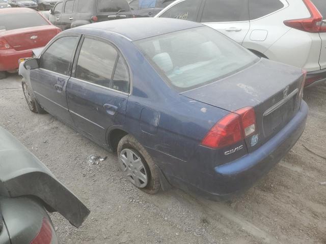 1HGES16653L013896 - 2003 HONDA CIVIC LX BLUE photo 2