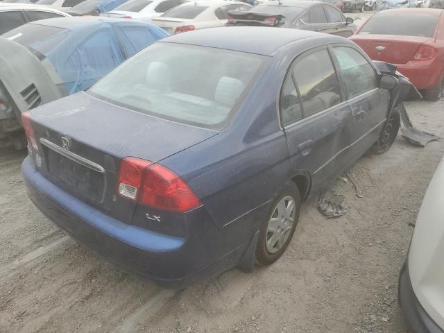 1HGES16653L013896 - 2003 HONDA CIVIC LX BLUE photo 3