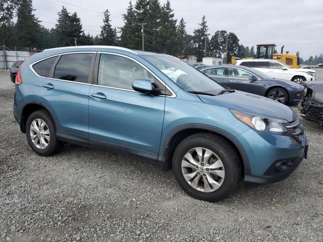 5J6RM4H7XDL023109 - 2013 HONDA CR-V EXL BLUE photo 4