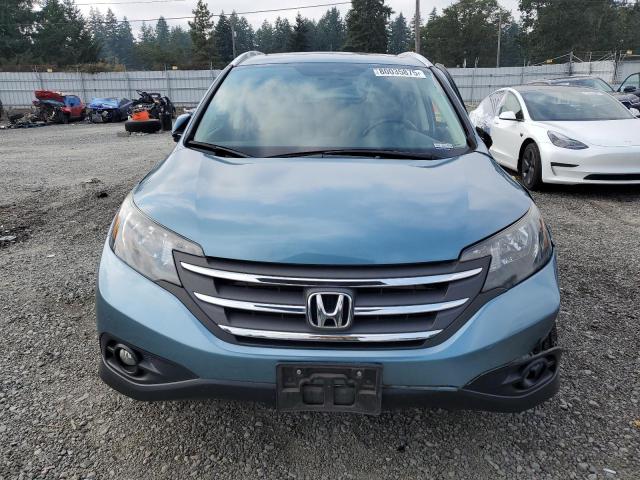 5J6RM4H7XDL023109 - 2013 HONDA CR-V EXL BLUE photo 5