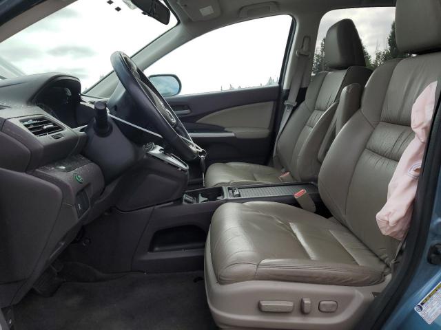 5J6RM4H7XDL023109 - 2013 HONDA CR-V EXL BLUE photo 7