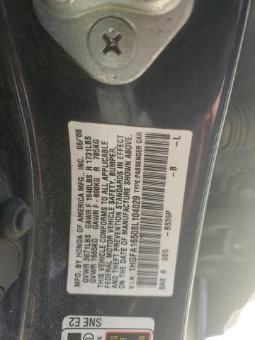 1HGFA16508L104029 - 2008 HONDA CIVIC LX BLUE photo 13